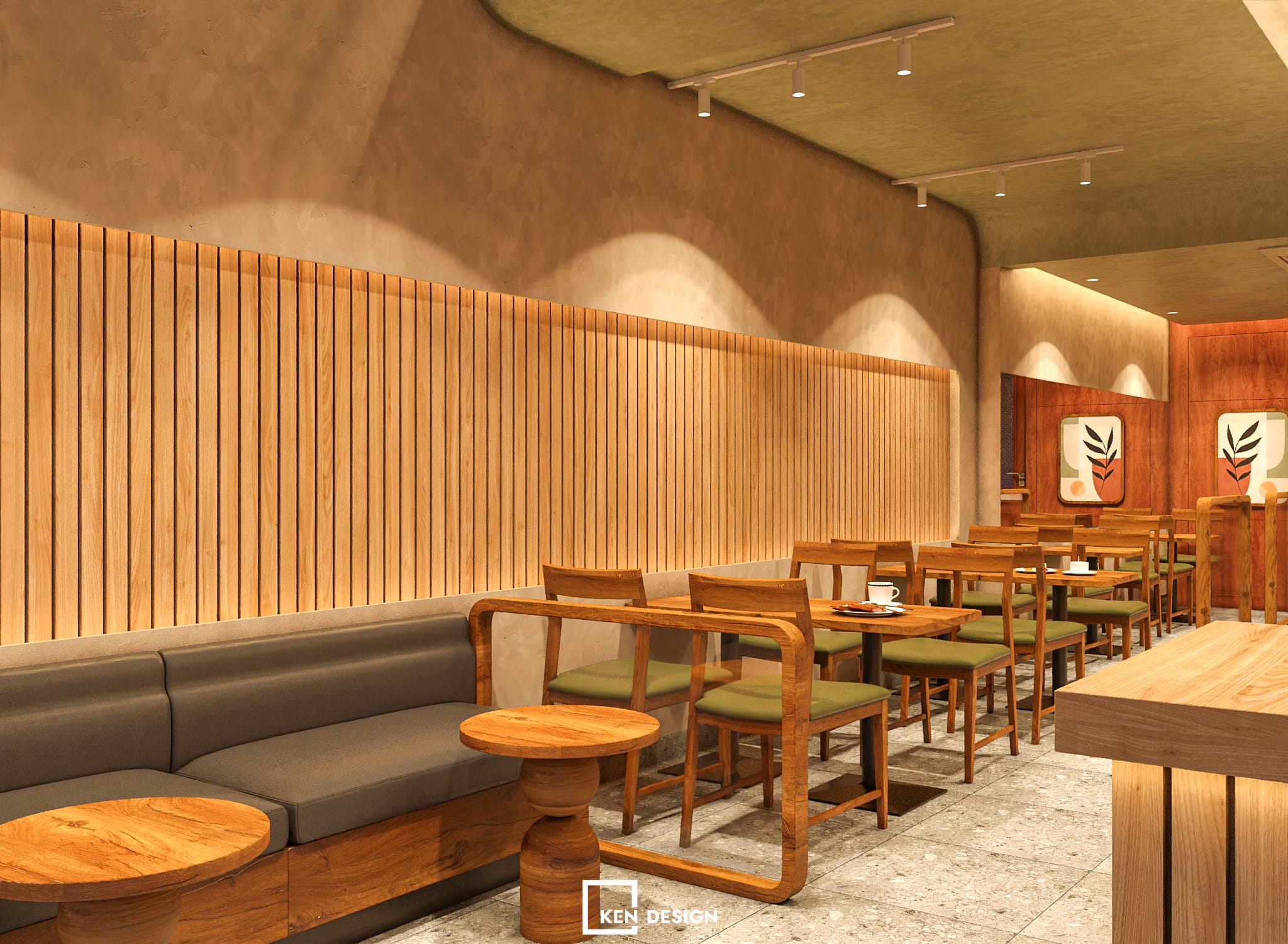 Thiết kế quán Win Lucky coffee & tea